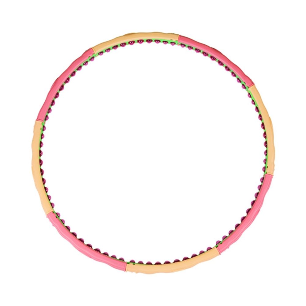 Star Sports S-Rose Magnetic Air Cushion Hula Hoop 2.5kg EA2005 Made in Korea Heavyweight 8-Section One-Touch Exercise Hoop for Advanced Diet & Massage